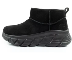 Skechers moteriški žiemos batai, pašiltinti odiniai aulinukai