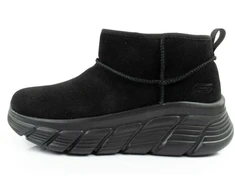 Skechers moteriški žiemos batai, pašiltinti odiniai aulinukai