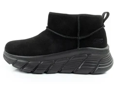 Skechers moteriški žiemos batai, pašiltinti odiniai aulinukai