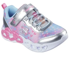 Skechers S-Lights Begalinės širdelių šviesos - Širdelės papuošalai 303261L-SMLT Sidabrinė/Įvairiaspalvė
