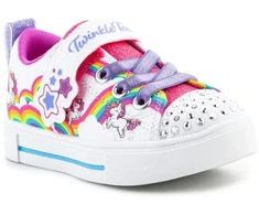 Skechers S-Lights Girls Twinkle Sparks Jumpin Clouds Jr 314809N-WMLT batai