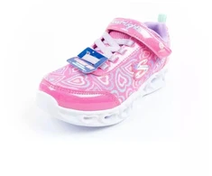 Skechers S Lights-Heart patogūs LED sportiniai bateliai mergaitėms