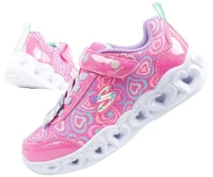 Skechers S Lights-Heart patogūs LED sportiniai bateliai mergaitėms