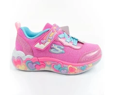 „Skechers S Lights“ LED sportiniai bateliai mergaitėms su lipdukais