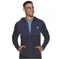 Skechers Ultra Go Lite džemperis su pilnu užtrauktuku MJA268-NVY, tamsiai mėlyna, M