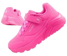 Skechers Uno Lite vaikiški sportiniai bateliai rožiniai patogūs