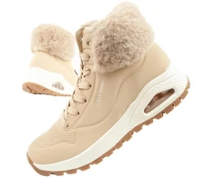 Skechers Uno Rugged moteriški pašiltinti žieminiai batai rudi
