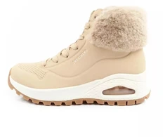 Skechers Uno Rugged moteriški pašiltinti žieminiai batai rudi