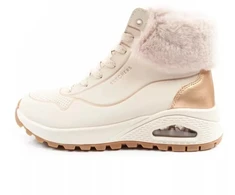 Skechers Uno Rugged moteriški sportiniai aulinukai, pašiltinti, žieminiai, smėlio spalvos