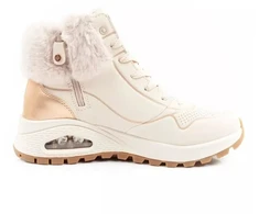 Skechers Uno Rugged moteriški sportiniai aulinukai, pašiltinti, žieminiai, smėlio spalvos