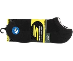 Skechers Vyriški Mikropluošto Kojinės, 3 poros, Juodos, S101715-HBLK, 41-46