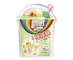 Skittles Lollipop Fruit Tea Flavor 54g x 8 pcs x 4 display (CHI)