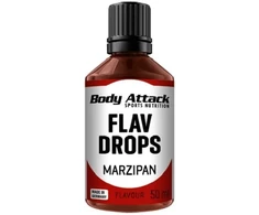 Skonio lašai Body Attack Flav Drops, marcipano skonio, 50 ml