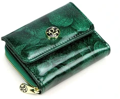 Mały portfel damski Gregorio FRL-130 w kwiaty su klapką