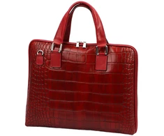 Skórzana aktówka damska Camilla PREMIUM 10.777 CROCO A4