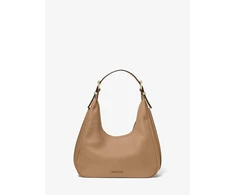 Skórzana torebka na ramię Michael Kors 30F4GY5H1L, beżowobrązowa