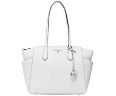 Skórzana torebka tote Michael Kors 30S2S6AT2L, optinė biel