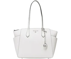 Skórzana torebka tote Michael Kors 30S2S6AT2L, optinė biel