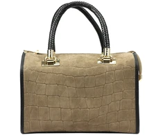 Skórzany kuferek Camilla PREMIUM 10.019 CROCO su paskiem