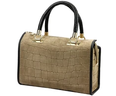 Skórzany kuferek Camilla PREMIUM 10.019 CROCO su paskiem
