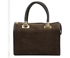 Skórzany kuferek Camilla PREMIUM 10.019 CROCO su paskiem