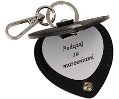 Skórzany Pakabutis serce su Twoim napisem personalizowany prezent E25s164