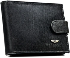 Poziomy skórzany portfel męski RFID Peterson PTN N61L-BMVT