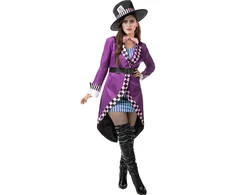 Skrybėliaus (Mad Hatter) kostiumas moterims – „Alisa Stebuklų šalyje“ (Alice in Wonderland)
