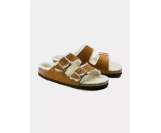Šlepetės Birkenstock Arizona Shearling Mink W 1001135