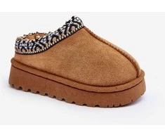 šlepetės Slipped Insulated Camel Olivane