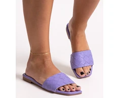 šlepetės violetinės