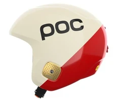 Slidinėjimo šalmas POC Skull Dura Comp Mips, baltas ir raudonas