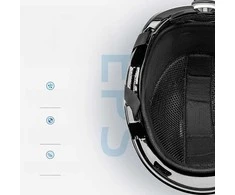 Qunature 10130003002 Ski Helmet with Earmuffs for Snowboard 54-58 cm - Baltas
