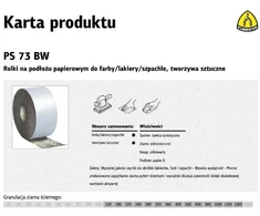 Šlifavimo popieriaus ritinys PS73BW, 150 mm, 320, 50 m