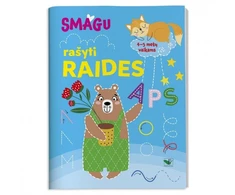 KNYGA Smagu rašyti raides. 4-5 metų vaikams