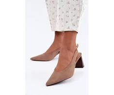 Smėlio spalvos aukštakulniai bateliai Step in style
