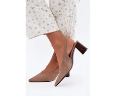 Smėlio spalvos aukštakulniai bateliai Step in style
