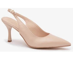 Smėlio spalvos aukštakulniai bateliai Step in style