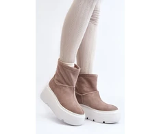 Smėlio spalvos aulinukai su platforma Step in style