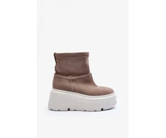 Smėlio spalvos aulinukai su platforma Step in style