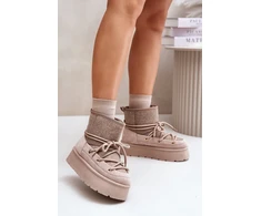 Smėlio spalvos aulinukai su platforma Step in style