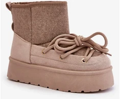 Smėlio spalvos aulinukai su platforma Step in style