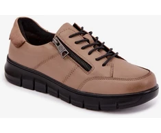 Smėlio spalvos aulinukai su raišteliais Step in style