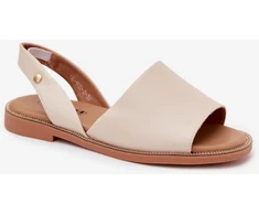 Smėlio spalvos basutės su kulnu Step in style