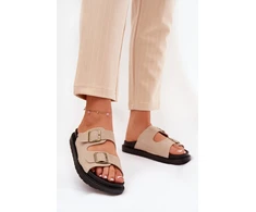 Smėlio spalvos basutės su sagtimis Step in style