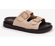 Smėlio spalvos basutės su sagtimis Step in style