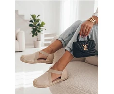 Smėlio spalvos espadrilės Solea