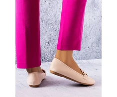 Smėlio spalvos klasikiniai mokasinai