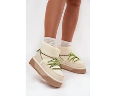 Smėlio spalvos moteriški aulinukai Step in style