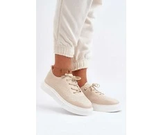 Smėlio spalvos moteriški kedai su iškirpte Unassemia